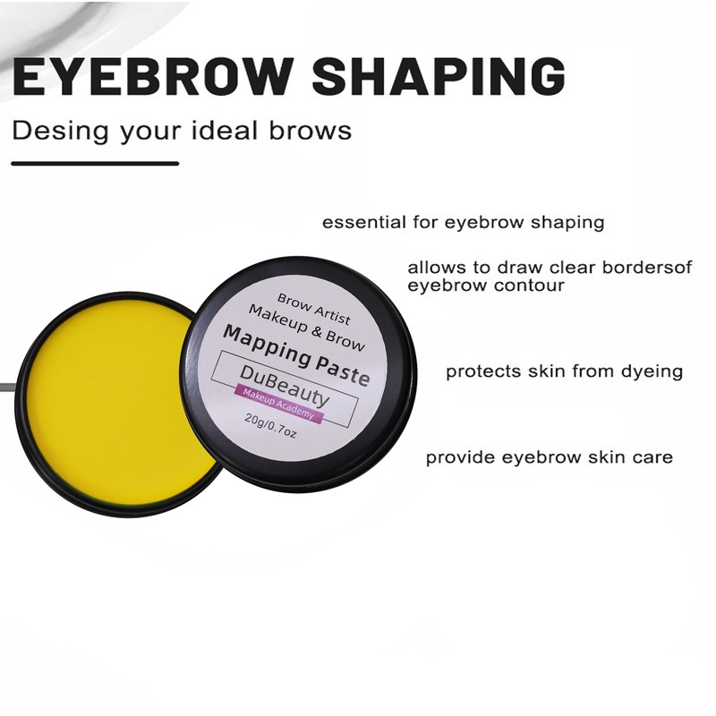 20g/0.7oz Microblading Eyebrow Marker Yellow Tattoo Brow Paste Eyebrow Permanent