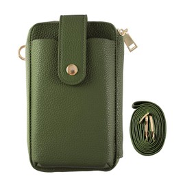 HanaRo Smartphone Pouch Green Smartphone Pouch Smartphone Shoulder Pouch Shoulder Bag Smartphone Pochette Long Strap