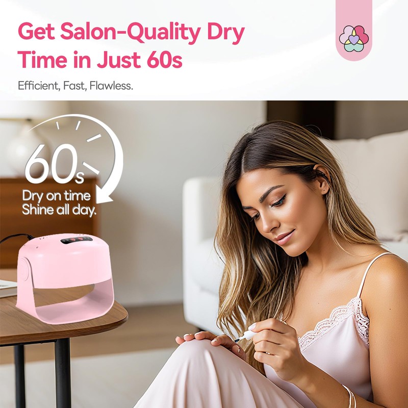 SAVILAND 600W Nail Polish Dryer: Pro 6X Faster Drying with