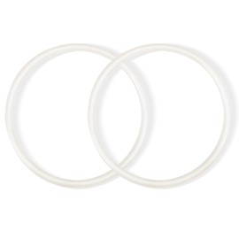 Wutfly 2-Pack Silicone Gasket Seal Ring Replacement for LEM Sausage Stuffer Models 606, 606SS, 1606, 1606SS - BPA Free, 4.5" OD, Food Grade