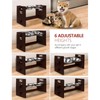 YIFAN Elevated Dog Bowls, Adjustable Raised Dog Food Bowl Stand,