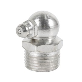 Unifizz 9.6mm 3/8 Male Thread Metal 90 Degree Angle Grease Nipple Zerk Fitting