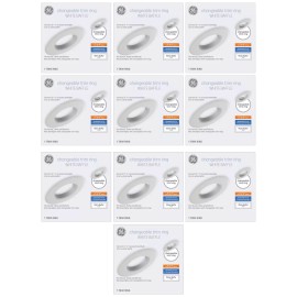 GE Lighting (10 trim rings) GE Lighting 47834 changeable Trim ring Baffle, RS6 (6 inch