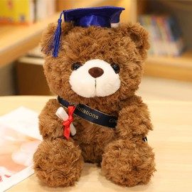 Alipis Graduation Bear Plush Stuffed Animal Toys, Plush Teddy Bear with Grad Cap and Diploma, Grad Bear Doll Toy for 2022 Graduation Party