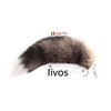 Iivos Fluffy Therian Tail Keychain - Soft Fur, Realistic Colors,