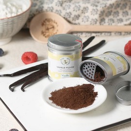 Natural Vanilla Powder, 20 g, Ground Natural Vanilla Pods, Ideal for Baking and Seasoning, Fine Vanilla Powder, Pure Vanilla Aroma