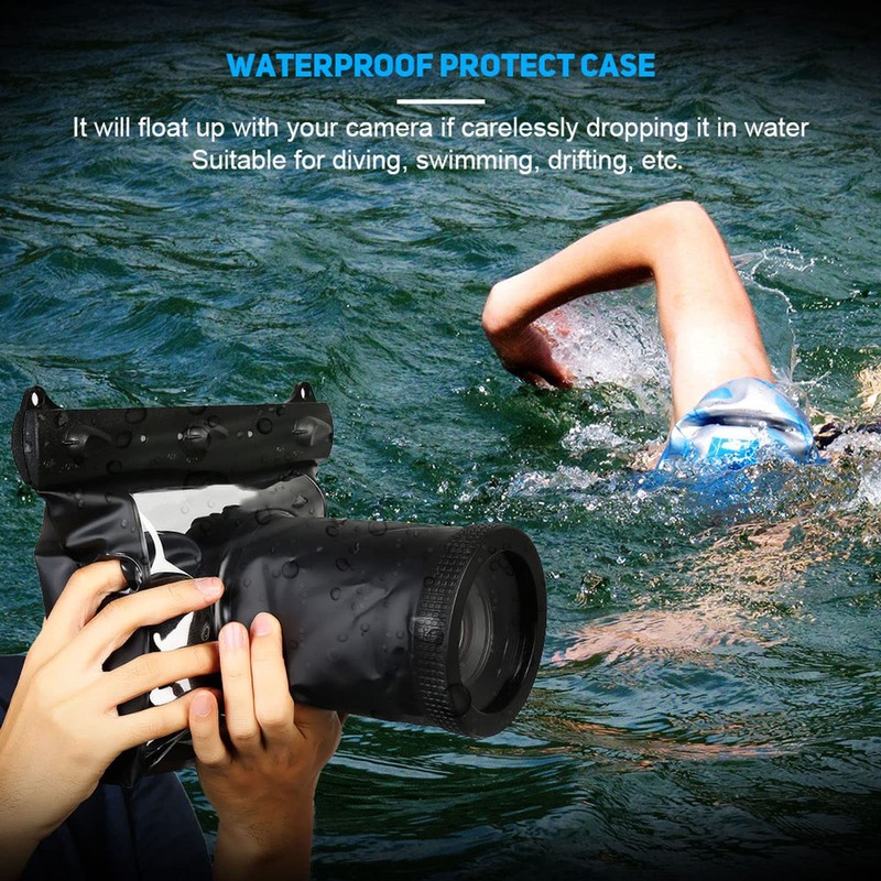 Diyeeni Camera Waterproof Housing Waterproof HD Underwater Case Pack Bag