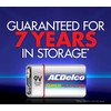 ACDelco 8-Count 9 Volt Batteries, Maximum Power Super Alkaline Battery,