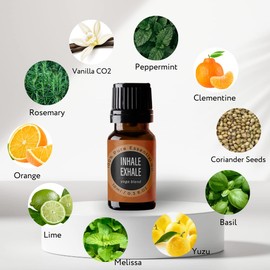 California Wellness Products Essential Oil Blend for Yoga - 100% Pure Therapeutic Grade Blend for Diffusers, Aromatherapy and Wellness | Inhale Exhale (10ml)