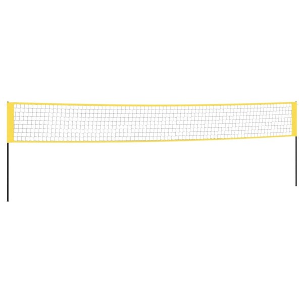 vidaXL Badminton Net Set- Durable PE Fabric Net, Complete Kit