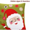 Unbranded Embroidery Christmas Pillows Covers Decorative 18x18 Inch Set of