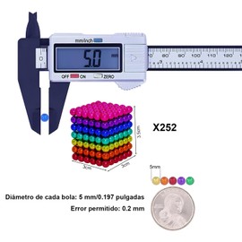 BYCRAY 252 Pcs Juguetes Apilables 7 Colores, Bolas de Colores para Aliviar el Estrés con Caja de Almacenamiento, Se Puede Combinar en Diferentes Formas, Adecuado para Regalos para niños y niñas.