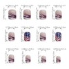 Generic 4th of July Press on Nails Short Square Fake