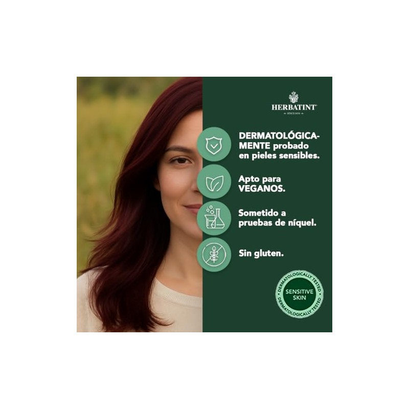 HERBATINT, Coloración Permanente para Cabello en Gel - color CASTAÑO