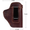 Kosibate GUN IWB Leather Holster Compatible TAURUS G2/G3/G2C/G3C/ - Black