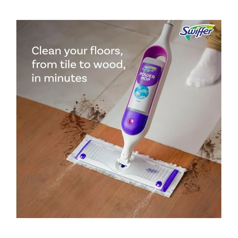Swiffer PowerMop Kit – Multi-Surface Floor Cleaner with Pads &