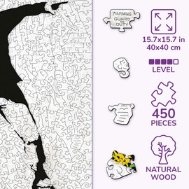 ACTIVE PUZZLES - Art Puzzles Famous Painter | Adults | Wooden Puzzles, Laser Cut, Sustainable and Environmentally Friendly, High-Quality Workmanship (Flower Litter)