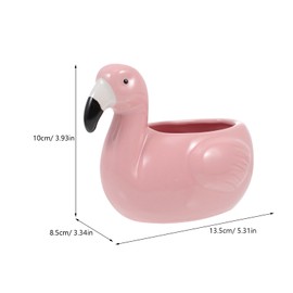 VOSAREA Cocktail Mug Hawaiian Tiki Mug Ceramic Flamingo Shape Exotic Cocktail Glasses Tiki Bar Professional Hawaiian Party Barware for Christmas Thanksgiving Party Favor Birthday