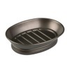 iDesign York Countertop Bar Soap Dish, Metal Soap Holder for