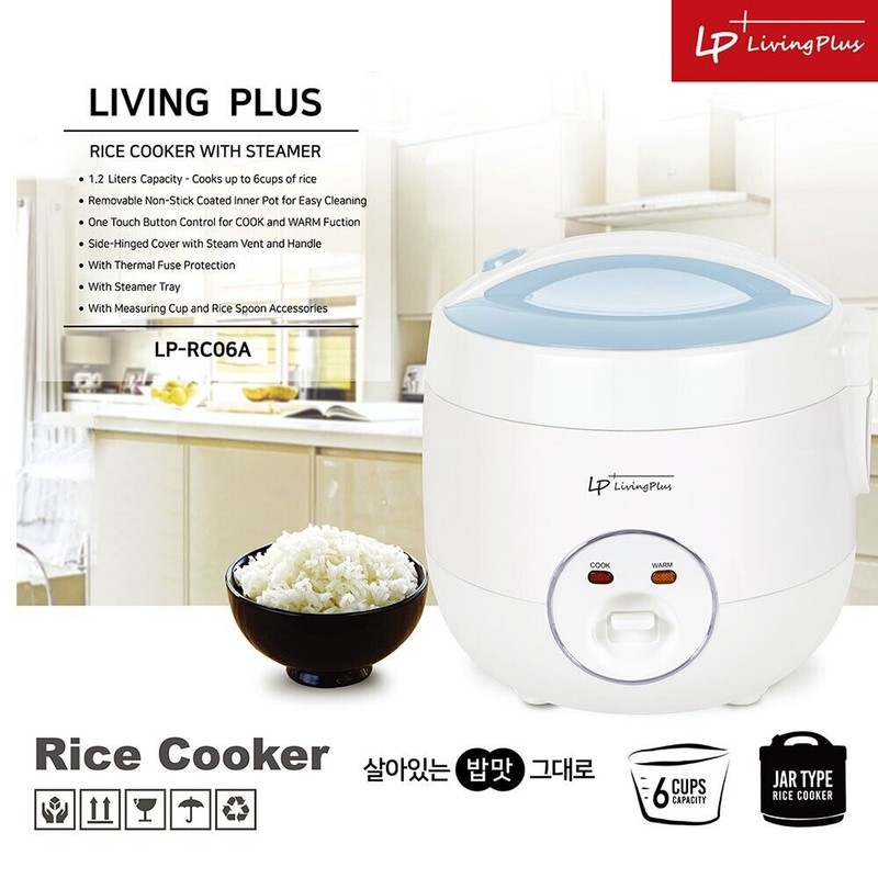 LP Rice Cooker, Non stick, One Touch Button, with Steamer,