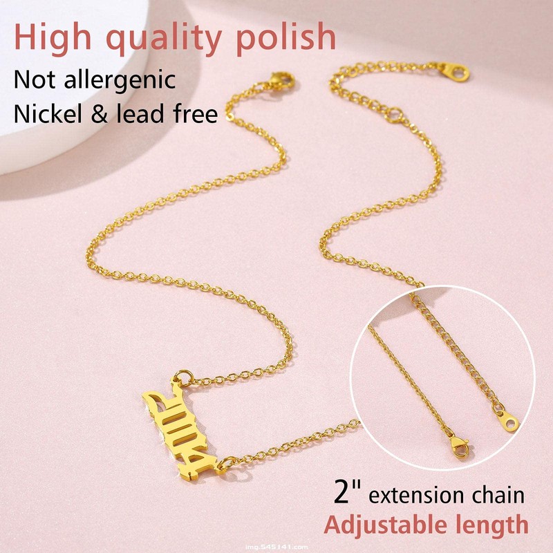 FindChic 2000 Necklace Gold 2000s Necklace