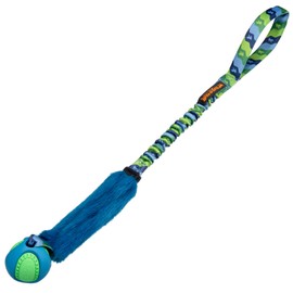 Tug-E-Nuff - Fauxtastic PowerBall Bungee | Durable Bungee Tug Toy for Dogs | Ideal for Interactive Dog Training and Dogs of all Ages | Made of Durable Faux Fur | 63cm (25 inches) in length