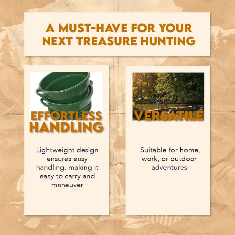 SE Deep Green Plastic Screen Stackable Sifting Pan with Handle