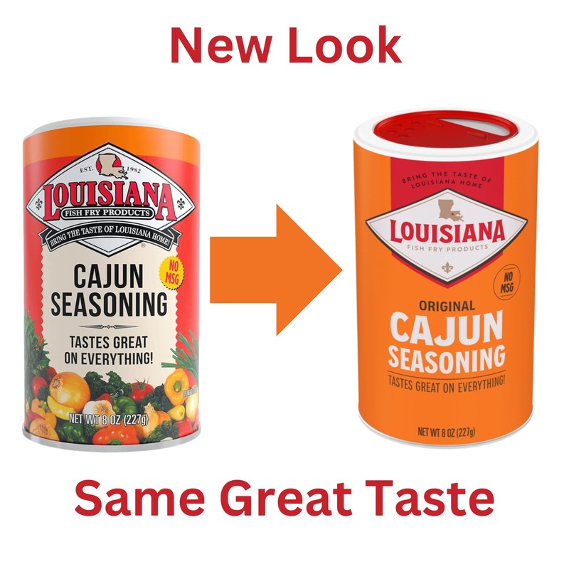 Louisiana Fish Fry Cajun Seasoning - Flavorful All-Purpose Seasoning 8