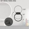 Self-Adhesive Towel Ring, No Drill Stainless Steel Round Hand Towel