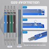 Nezyo 4 Pieces Welder Pencil with 60 Pieces Round Refills
