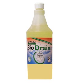 Invade Bio Drain Treatment Drain Fly Gel 1QT Eliminate Odors Prevent Sugar Snakes Fruit Flies InVade Bio
