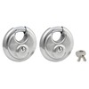 Master Lock 40T Stainless Steel Discus Padlock, 2 Pack