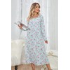 IZZY + TOBY 100% Cotton Nightgowns for Women Long Sleeve