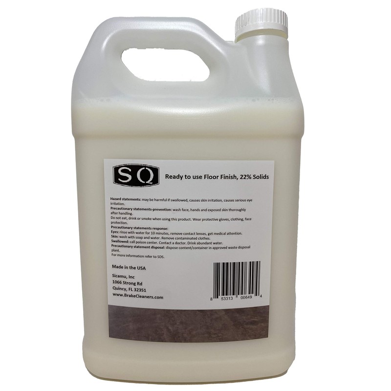 SQ Ultra High Gloss Gallon of Floor Finish. APE Free!