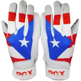 PGX Baseball Puerto Rico Baseball Batting Gloves (Adult Medium)