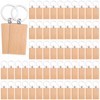 NINGWAAN Rectangle Wood Keychain Blanks, 60 Pieces, Unfinished Wooden Key