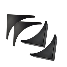 4 Pcs Black Metal Corner Protector Box Edge Safety Guard Cabinet Furniture Corner Metal Bumpers