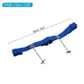 PATIKIL Triathlon Belt Bib Holder, 2 Pack Elastic Marathon Race Number Belt Marathon Running Race Belt with 6 Gel Loops for Marathon Racing Cycling, Blue