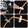 12PCS Wire Shelf Loop Clips, Shelf Clips for Metal Shelving