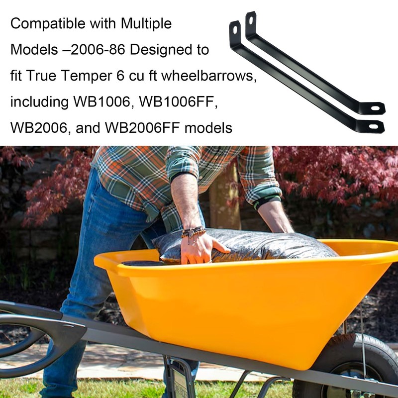 2 pcs 2006-86 Wheelbarrow Front Axle Brace Wheelbarrow Parts and