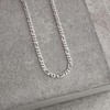LeCalla 925 Sterling Silver Rhodium Plated 3.5 MM Italian Solid