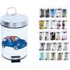 MSV 3L BLUE XS MINI BIN, Stainless Steel, Multi-colour, 3