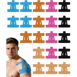 20 Pcs Kinesiology Tape Shoulder, Pre-Cut Athletic Tape