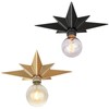 SHUKEFER Star Flush Mount Ceiling Light Fixture E26/E27 Moravian Gold