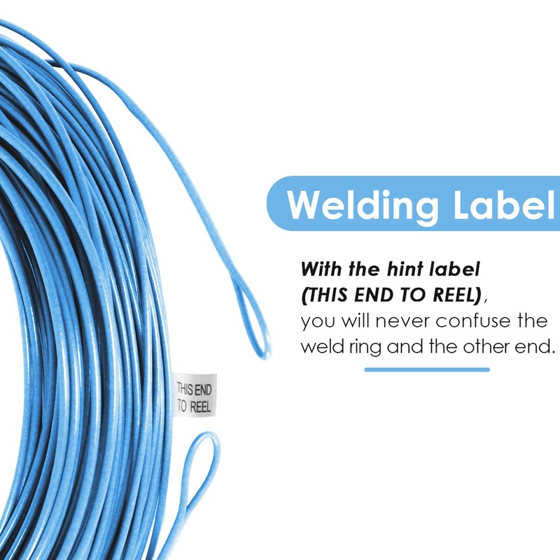 SF Weight Forward Fly Fishing Line Floating Welded Bow #Sky