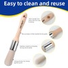 Wesquer 3-Pack 1Inch Paint Brush for Detail Work - Triangle,