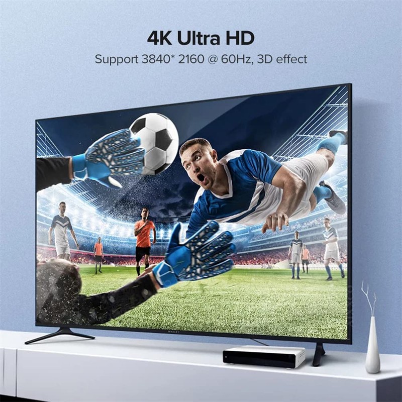 cablecc Cable de extensión 4K tipo D de 90 grados