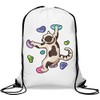 Bouldering Cat Climbing Gym Graphic Gym Sack Casual Drawstring Bag