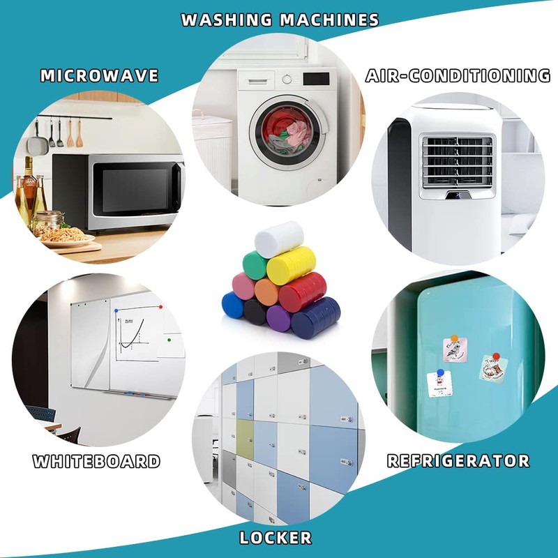 DARUITE Fridge Magnets, 20pcs Strong Refrigerator Magnets for Whiteboard, Small