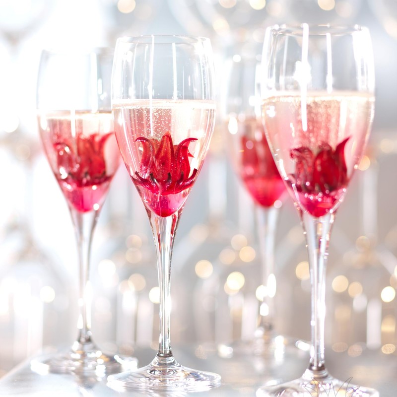 Wild Hibiscus Flowers in Syrup 250g